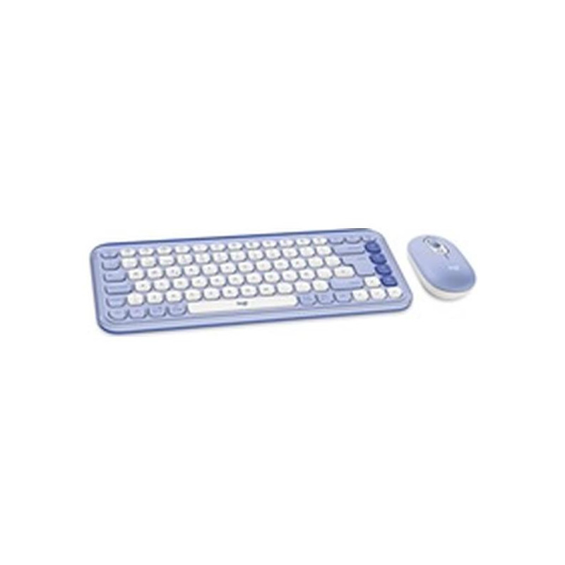 Logitech Pop Icon Combo - Keyboard and mouse set - Spanish (Latin American) - Lilac