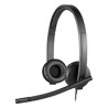 Logitech H570e Wired Headset, Stereo Headphones with Noise-Cancelling Microphone, USB, in-Line Controls with Mute Button, Indica