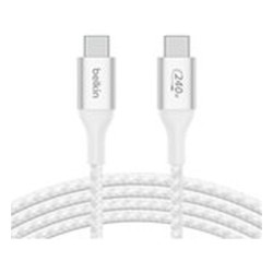 Belkin BoostCharge - Cable USB - 24 pin USB-C (M) a 24 pin USB-C (M) - USB 2.0 - 2 m - compatible con hasta 240 W de potencia - 