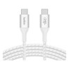 Belkin BoostCharge - Cable USB - 24 pin USB-C (M) a 24 pin USB-C (M) - USB 2.0 - 2 m - compatible con hasta 240 W de potencia - 