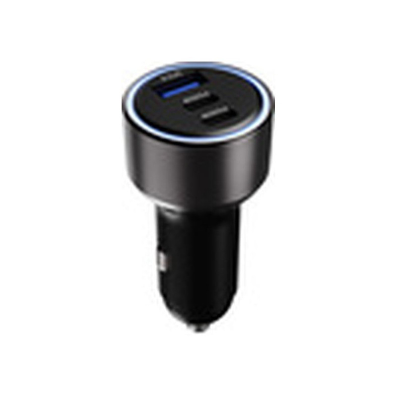 Klip Xtreme KCC-060 - Car power adapter - 60 Watt - 2 x 24 pin USB-C / 9 pin USB Type A - Cellular phone / Tablet - Car - Para S