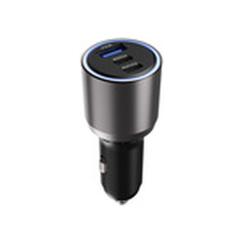 Klip Xtreme KCC-140 - Car power adapter - 140 Watt - 2 x 24 pin USB-C / 9 pin USB Type A - Cellular phone / Tablet - Car - Para 