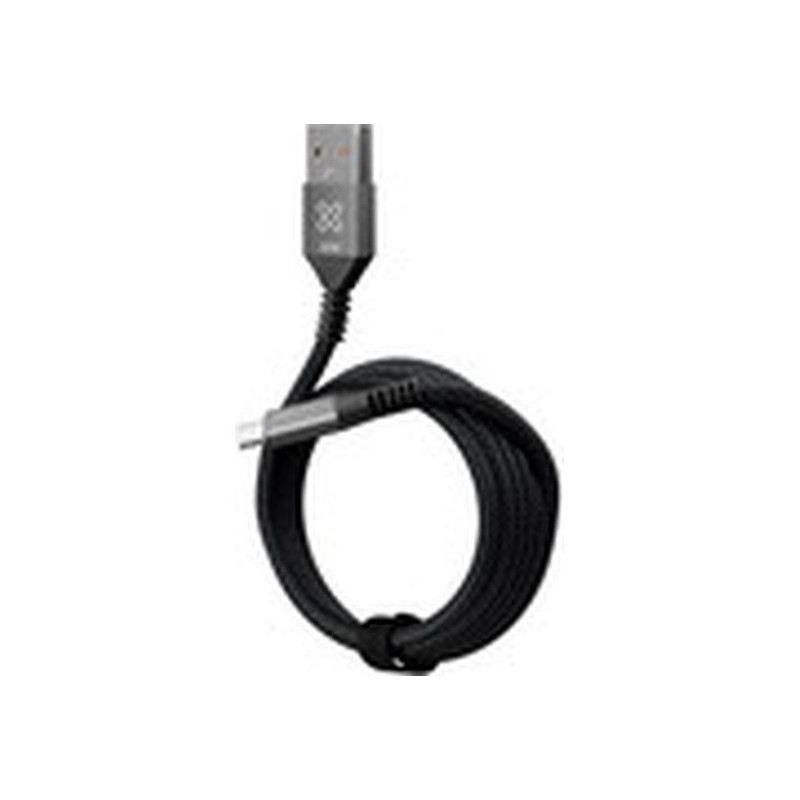 Klip Xtreme - USB cable - 24 pin USB-C - 9 pin USB Type A - 1.8 m - Black - 30W Braided Fast charging