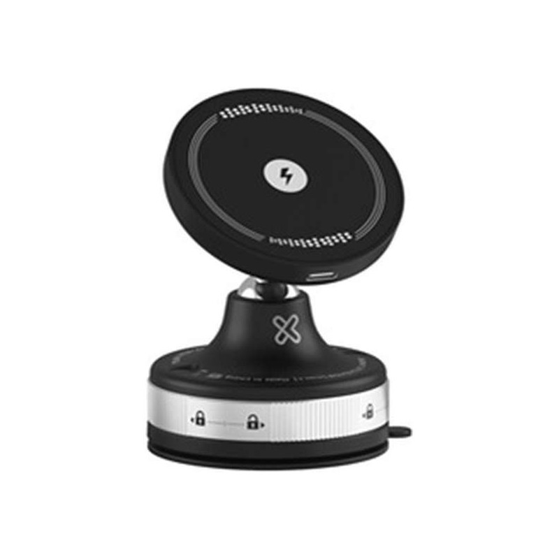 Klip Xtreme - Car wireless charging holder - 15 Watt - 24 pin USB-C - Cellular phone / Wireless earbuds / Apple AirPods / Apple 