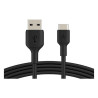 Belkin BoostCharge - Cable USB - 24 pin USB-C (M) a USB (M) - 1 m - negro