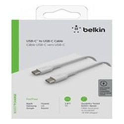 Belkin BoostCharge - Cable USB - 24 pin USB-C (M) a USB (M) - 1 m - blanco