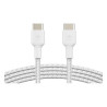 Belkin BoostCharge - Cable USB - 24 pin USB-C (M) a 24 pin USB-C (M) - 1 m - blanco