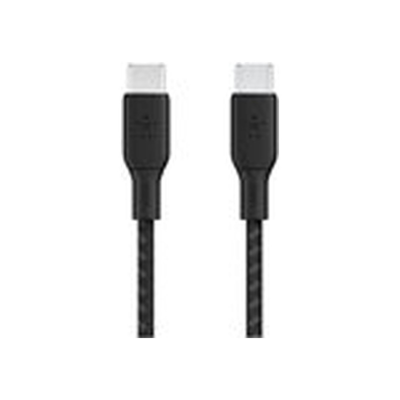 Belkin BoostCharge - Cable USB - 24 pin USB-C (M) a 24 pin USB-C (M) - 2 m - negro - para Apple 10.9-inch iPad Air; Google Pixel