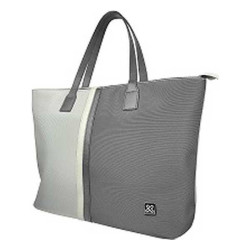 Klip Xtreme - Notebook carrying case and handbag - 15.6" - 1200D polyester - Gray/White - Ladies Bag