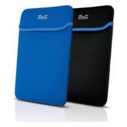 Klip Xtreme - Notebook sleeve - 15.6 in - Black blue - neoprene reversable