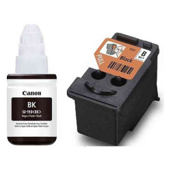 Canon - Cartucho de tinta - Negro + Botella de tinta negra