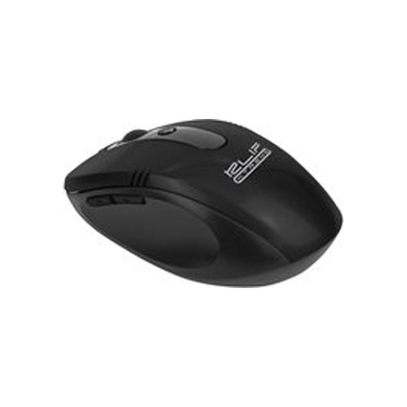 Klip Xtreme KMW-330 Vector - Ratón - ergonómico - óptico - 6 botones - inalámbrico - 2.4 GHz - receptor inalámbrico USB - negro