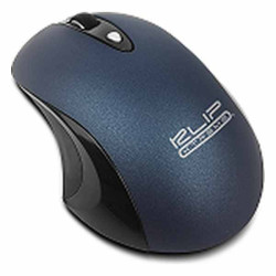 Klip Xtreme GhosTouch KMW-400 - Ratón - ergonómico - óptico - 3 botones - inalámbrico - 2.4 GHz - receptor inalámbrico USB - azu