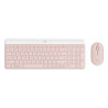 Logitech - Keyboard and mouse set - Spanish - Wireless - Rose