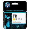 HP 711 - 29 ml - amarillo - original - DesignJet - cartucho de tinta - para DesignJet T100, T120, T120 ePrinter, T125, T130, T52
