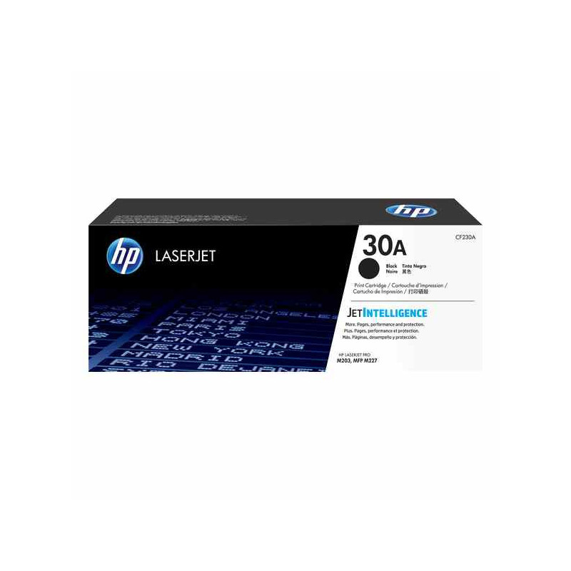 HP 30A - Negro - original - LaserJet - cartucho de toner (CF230A) - para LaserJet Pro M203dn, M203dw, M227fdw, MFP M227fdn, MFP 