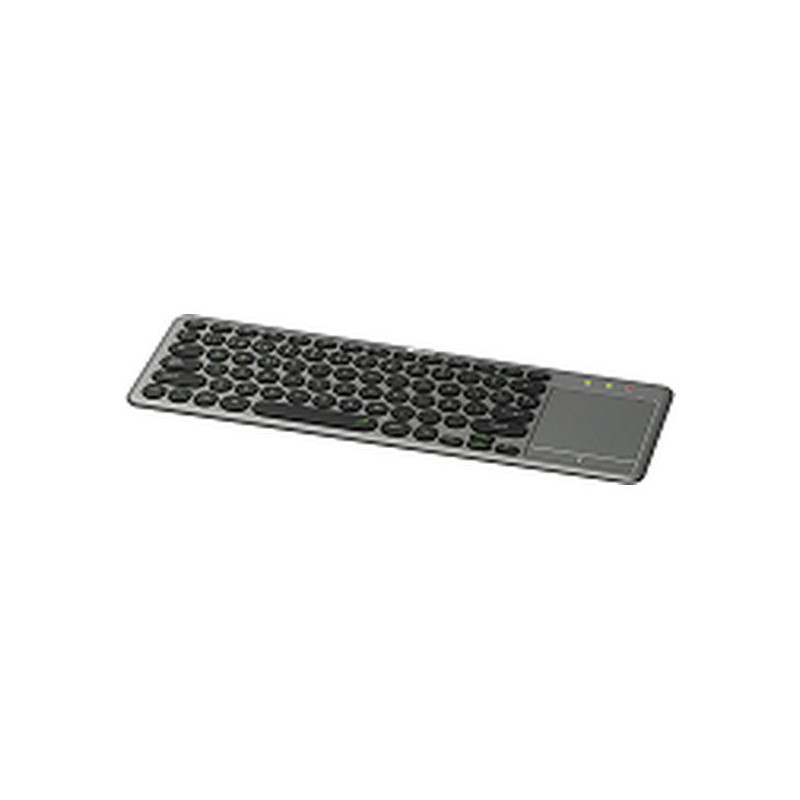 Klip Xtreme - Keyboard - Spanish - Wireless - 2.4 GHz / Bluetooth 5.0 - Gray / Black - Dual Connection / Touchpad