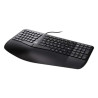 Klip Xtreme - Keyboard - Wired - Spanish - USB - Ergonomic Design - Black - Ergonomical