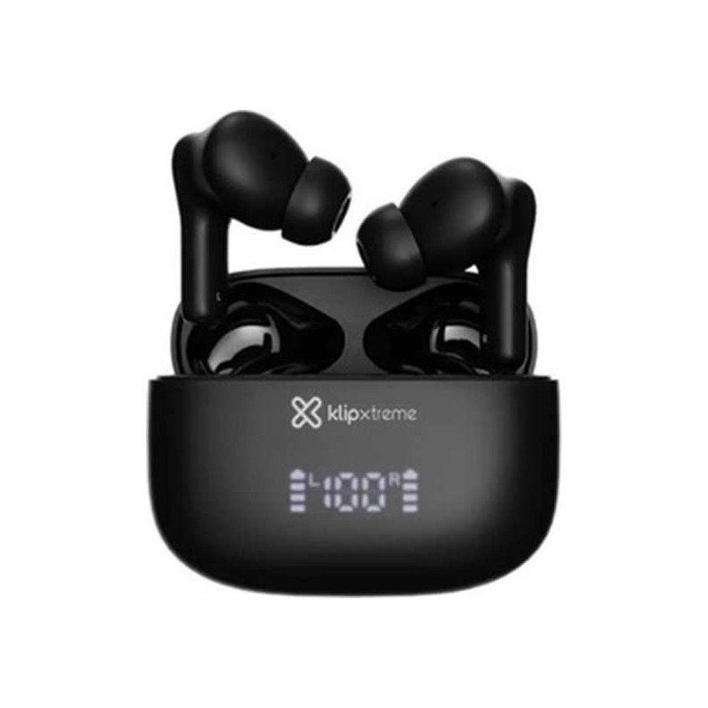 Klip Xtreme - True wireless earphones - Para Phone / Para Portable electronics / Para Tablet - Wireless - 26Hrs Hybdrid ANC Blac