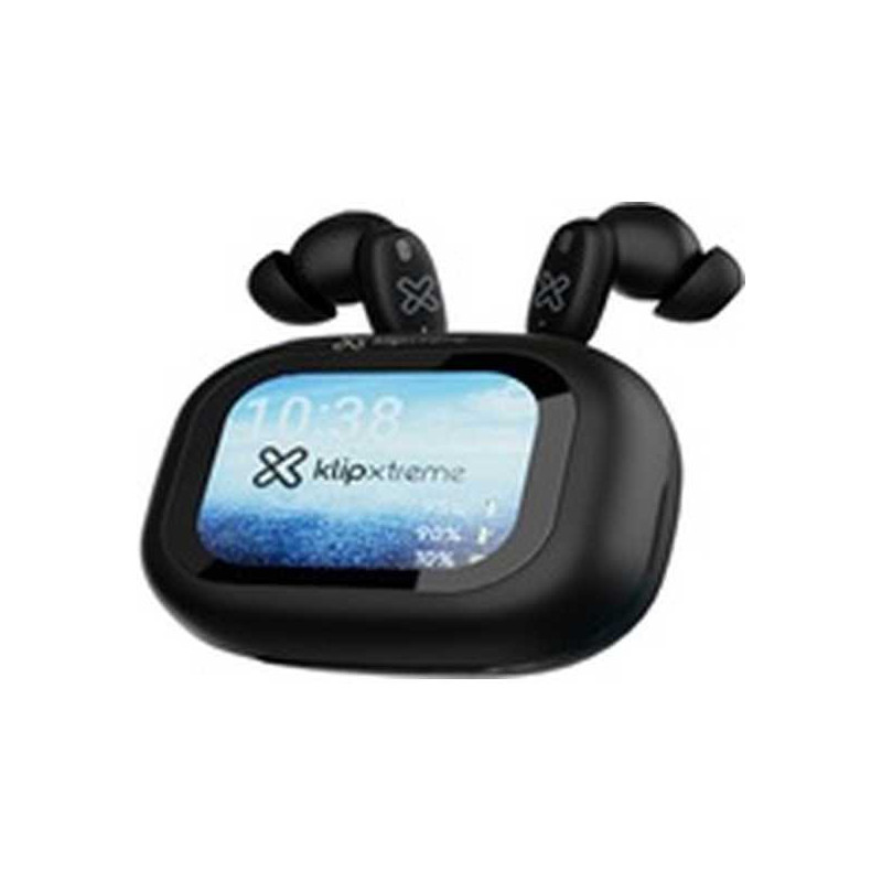 Klip Xtreme - True wireless earphones - Para Phone / Para Portable electronics / Para Tablet - Wireless - 15Hrs Display Black