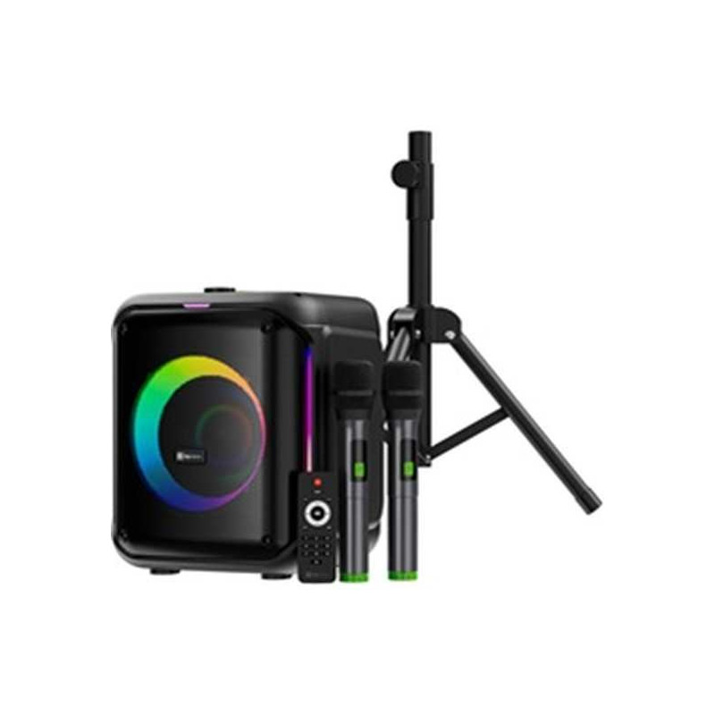 Klip Xtreme - Speaker system - Black - tripod with 2 mics