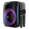 Klip Xtreme - Speaker system - Black - KLS-655-2M Two wireless mic